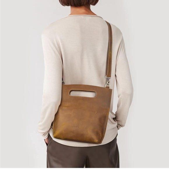 S-Zone leather crossbody purse bag - Picture 9 of 15